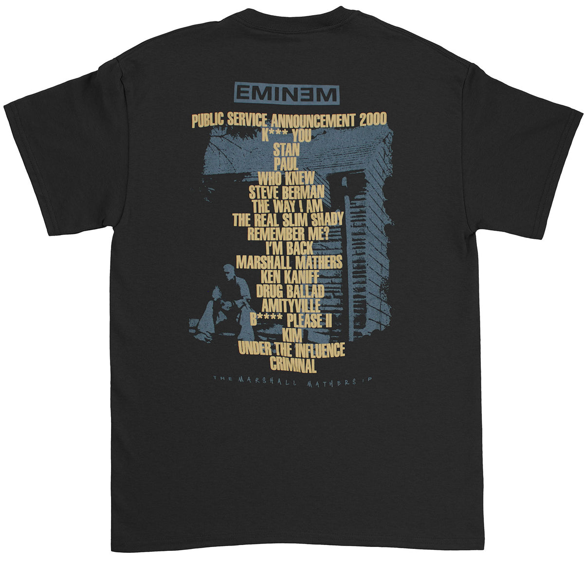 Eminem The Marshall Mathers Lp T-shirt Back