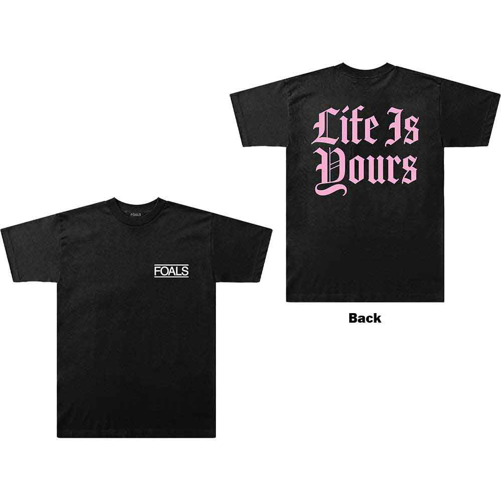 Foals Life Is Yours Text T-shirt Front