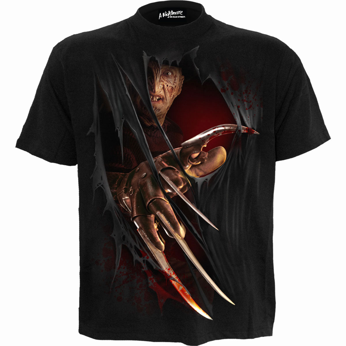A Nightmare On Elm Street Freddy Claws Elm Street T-shirt Front