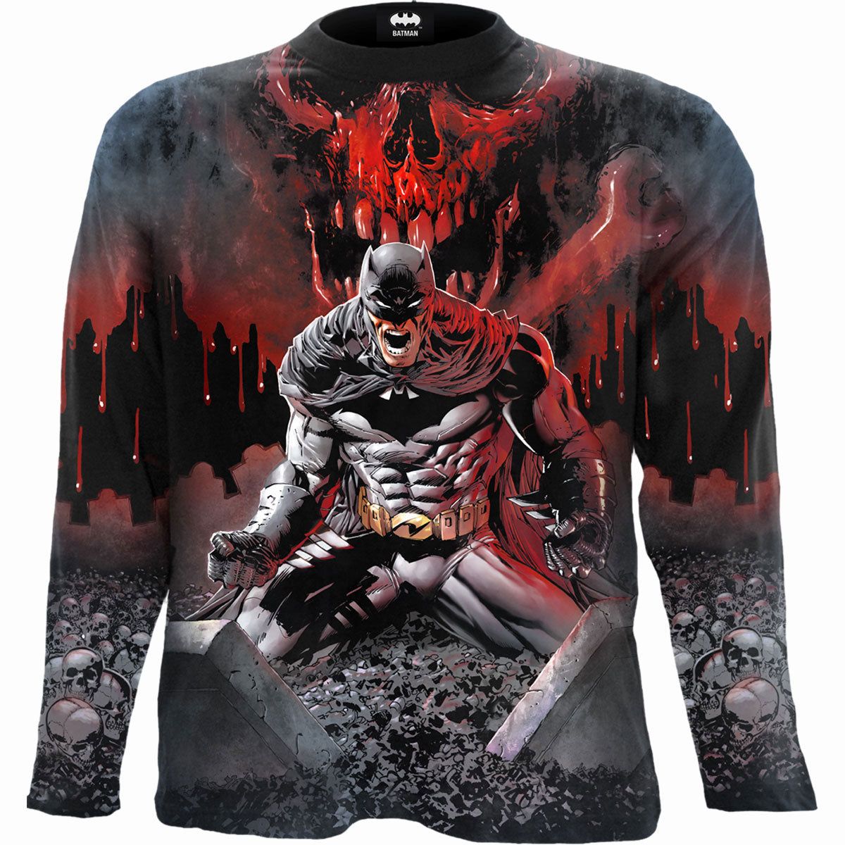 Dc Comics Batman Asylum Wrap Long Sleeve
