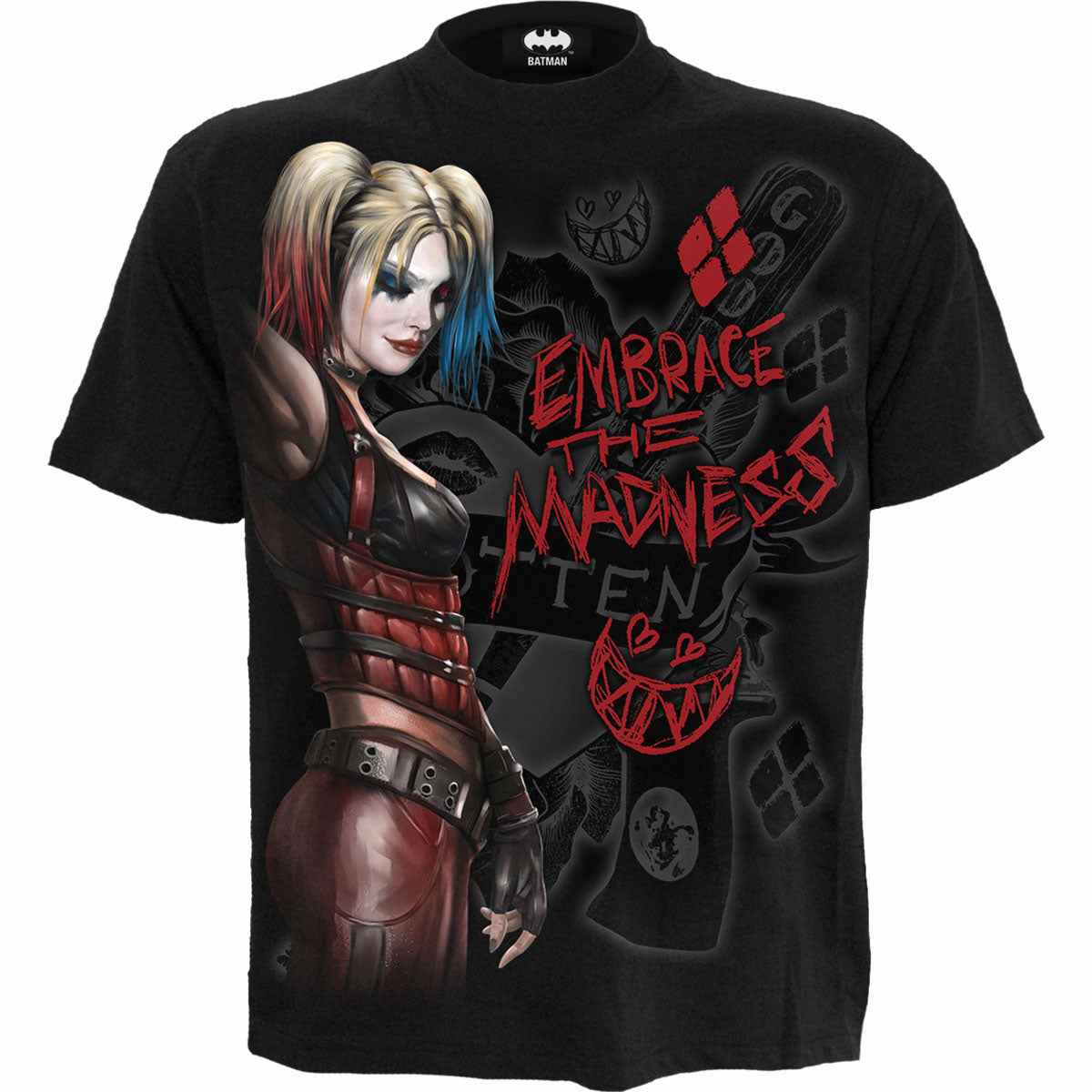 Dc Comics Batman Harley Quinn Embrace Madness T-shirt