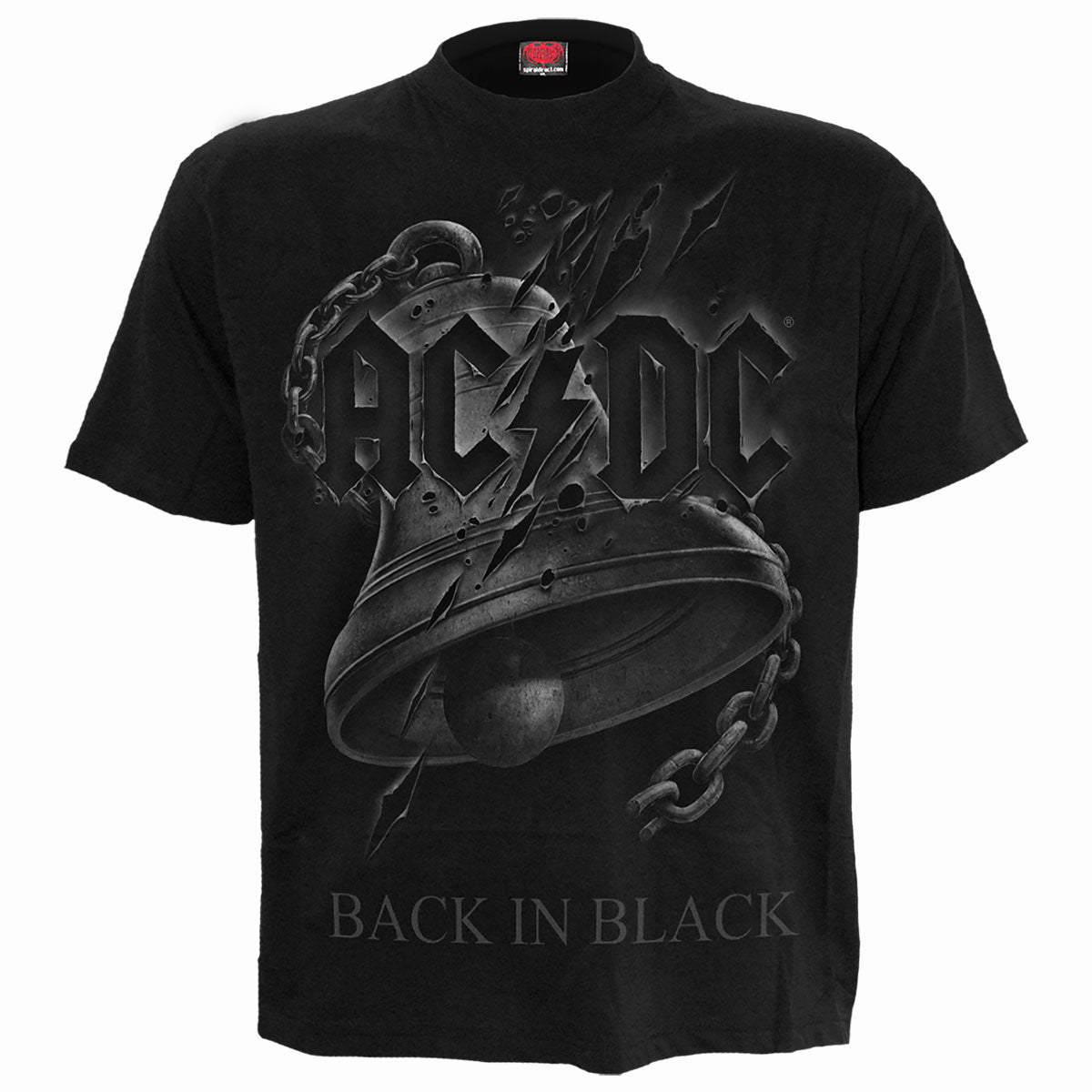 AC/DC Back In Black Torn T-shirt Front