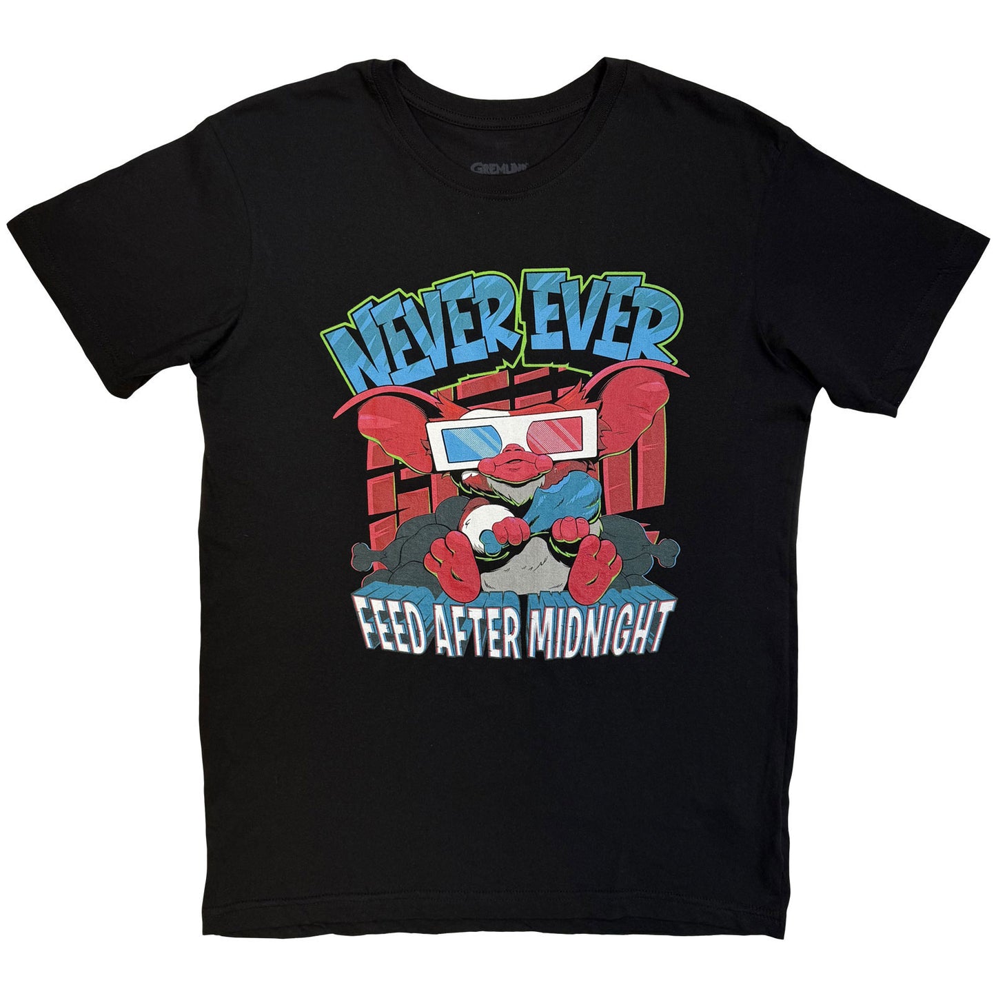 Gremlins Never Ever Feed After Midnight T-shirt Front
