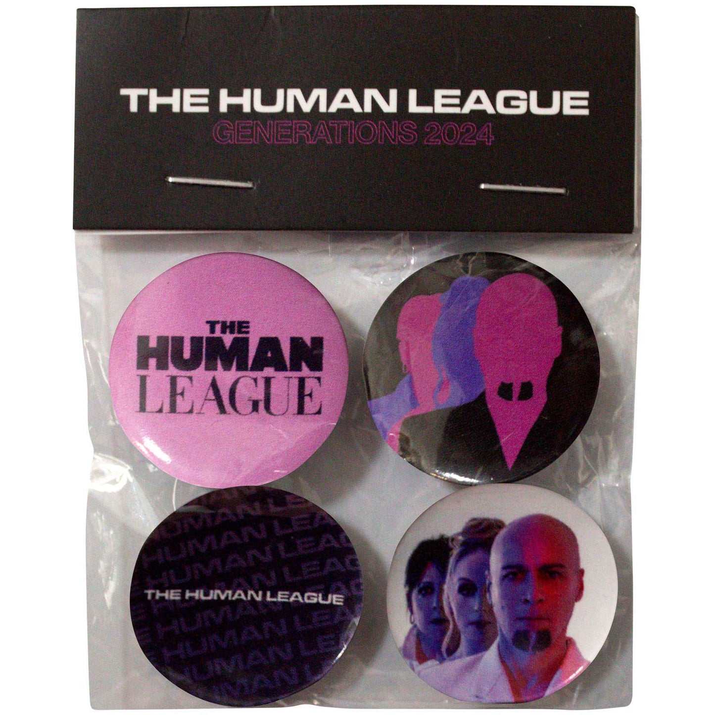 Human League Generations Tour '24 Pewter Pin Badge Front