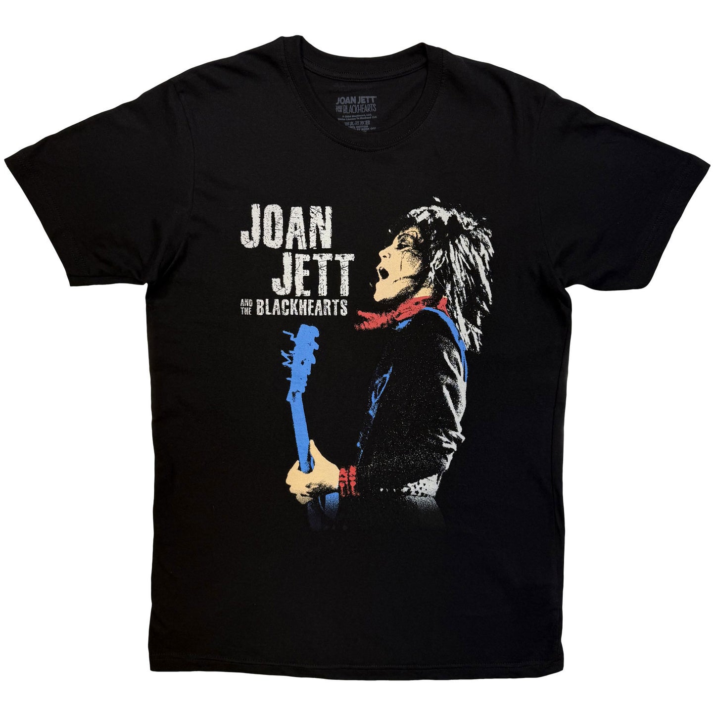 Joan Jett Blue Guitar T-shirt Front