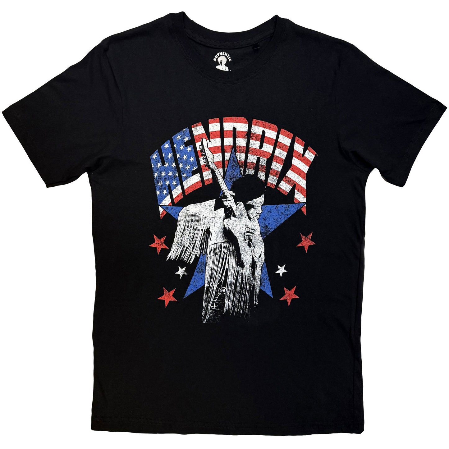 Jimi Hendrix Flag T-shirt Front