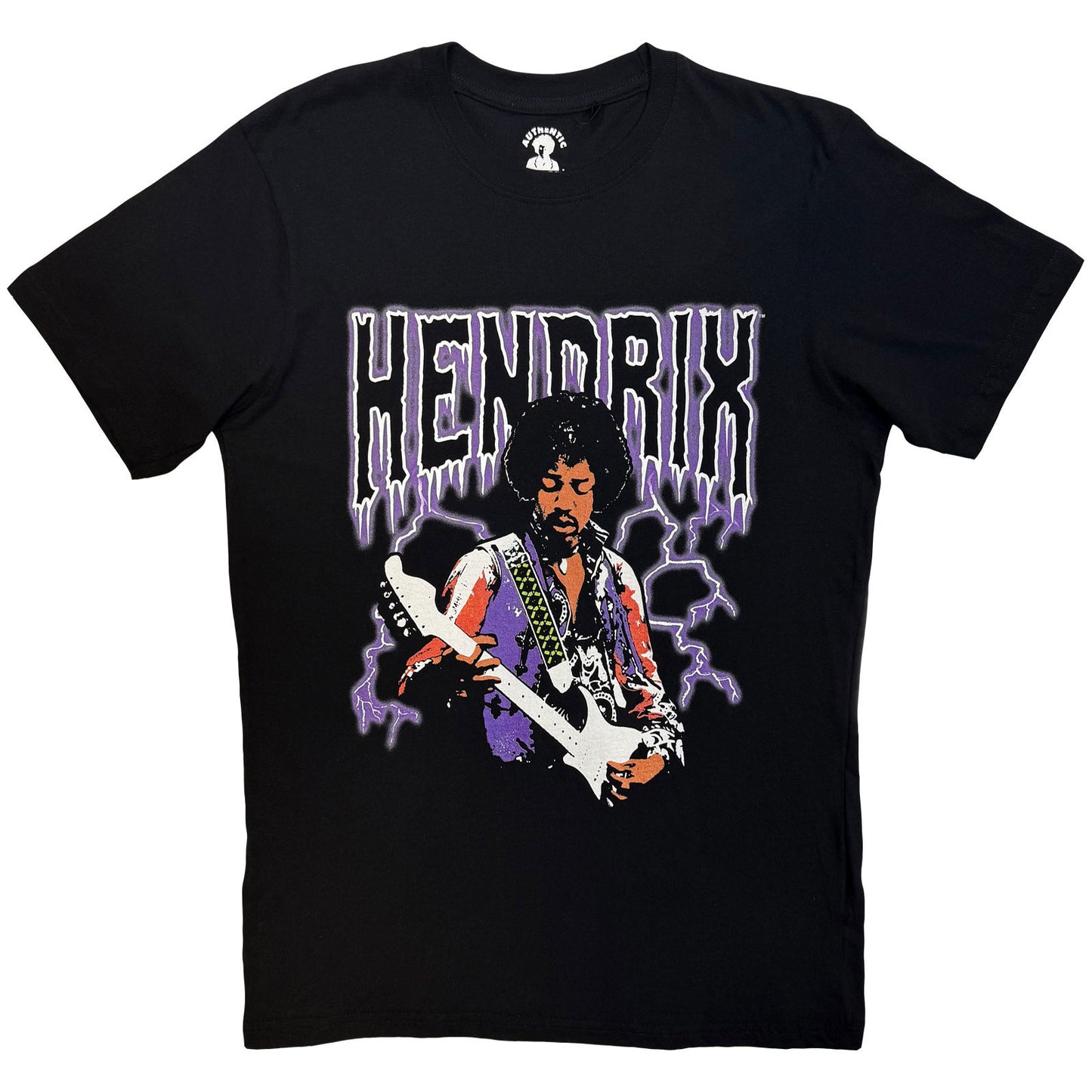 Jimi Hendrix Lightning T-shirt Front