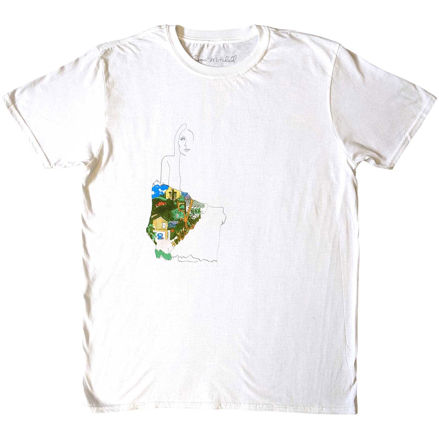 Joni Mitchell Ladies Album T-shirt Front