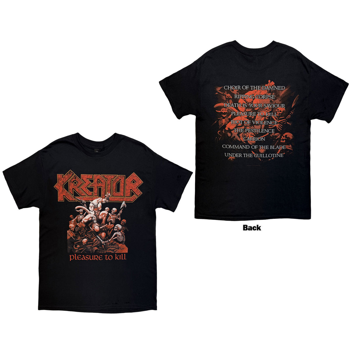 Kreator Pleasure To Kill T-shirt Front