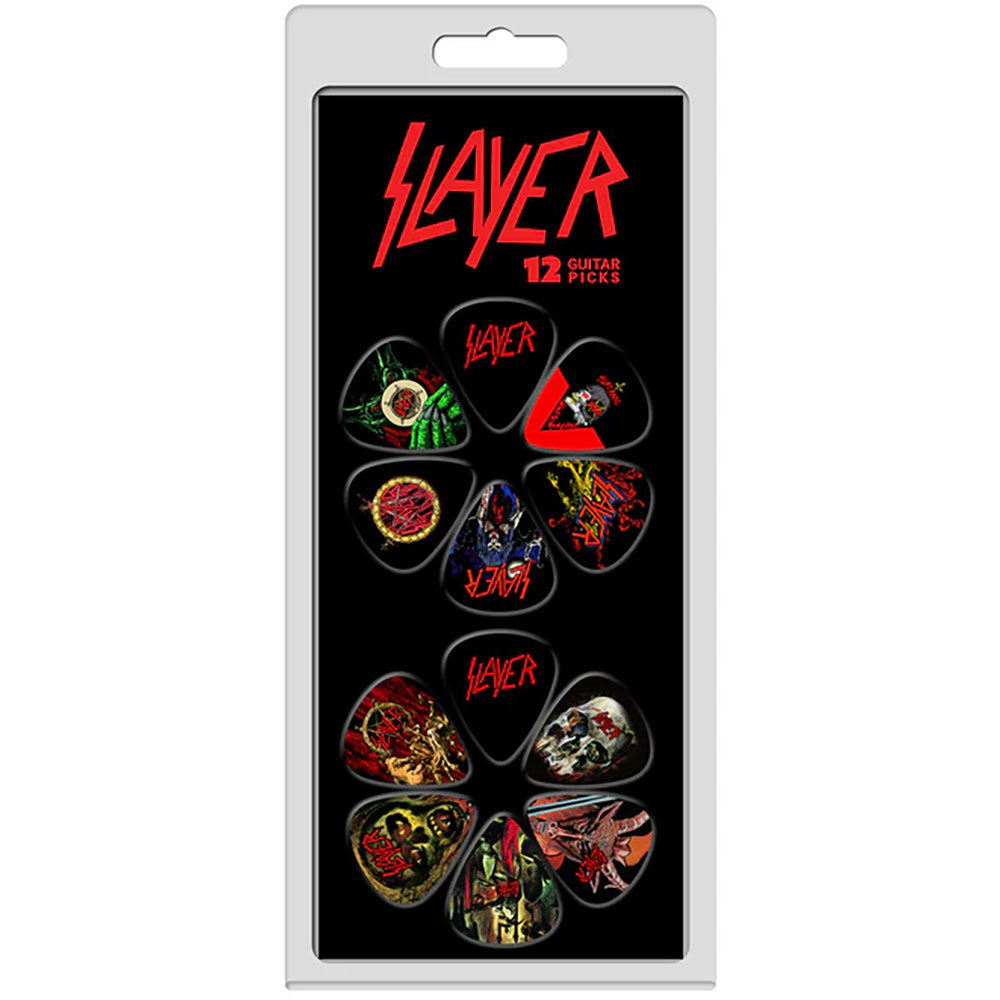 Slayer Album Covers 12-pack Guitar Pick Front