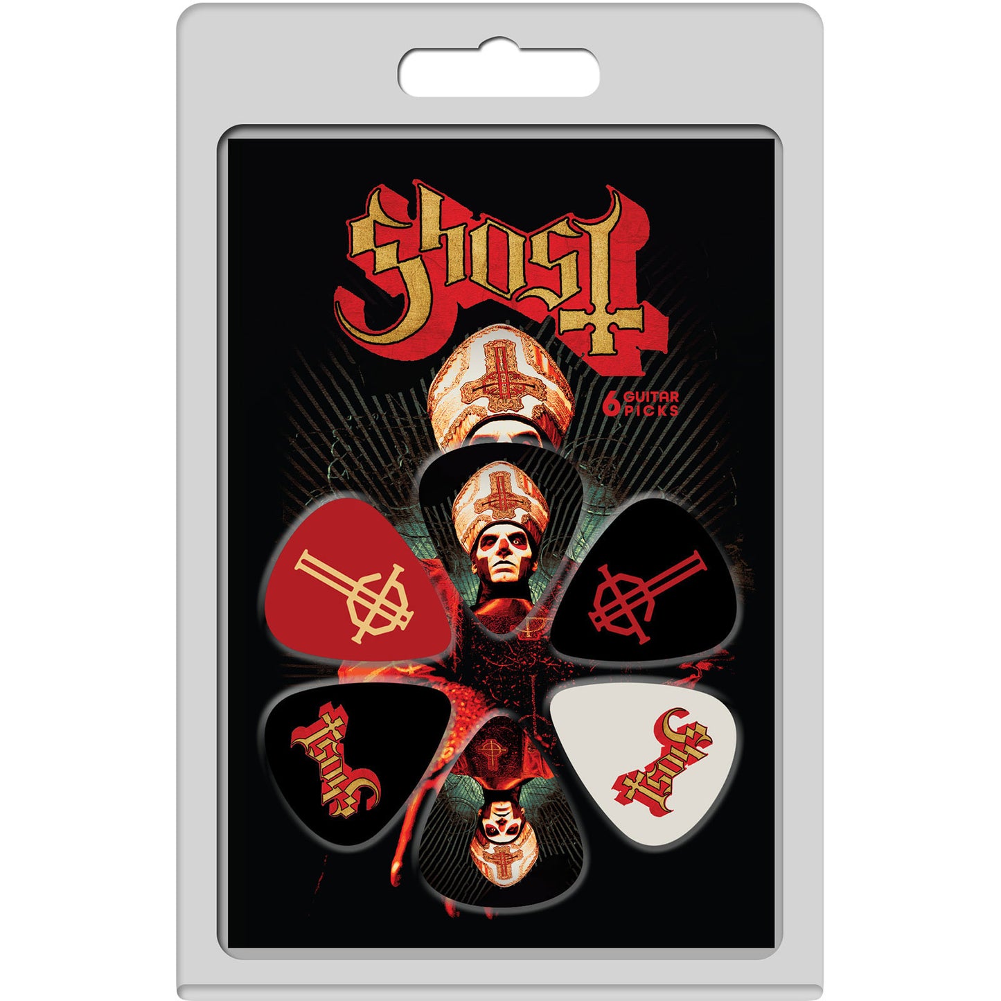 Ghost Logos Covers 6-pack Guitar Pick