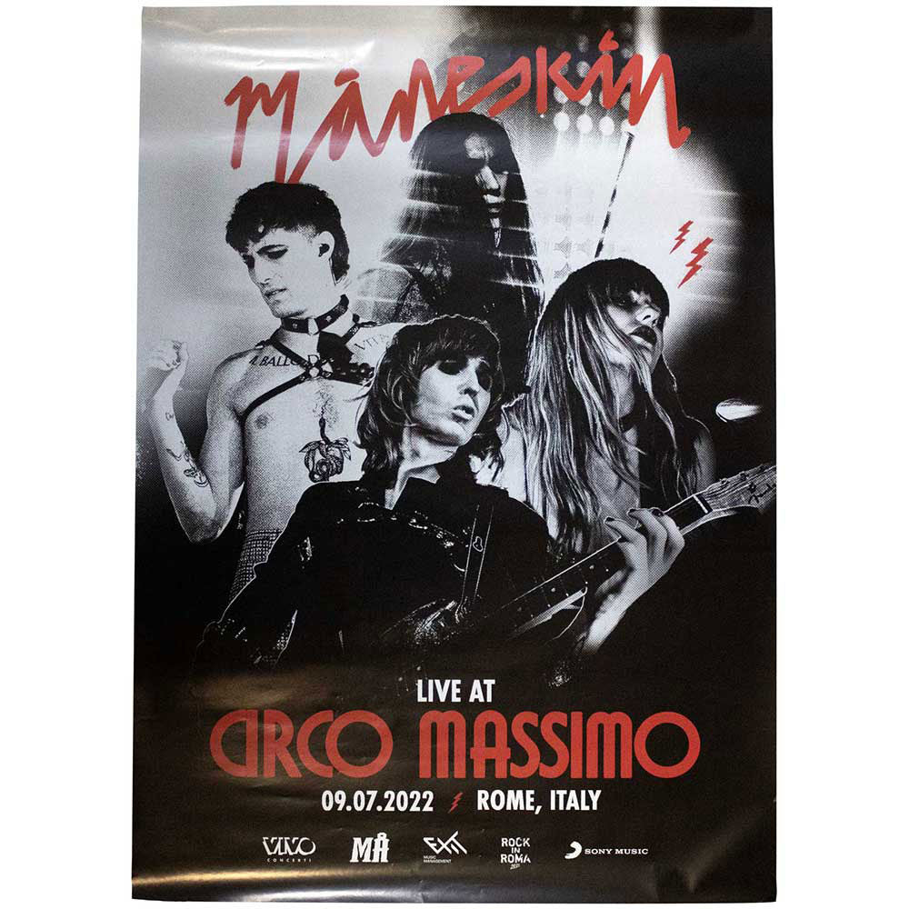 Maneskin Live At Circo Massimo 2022 Domestic Poster Front