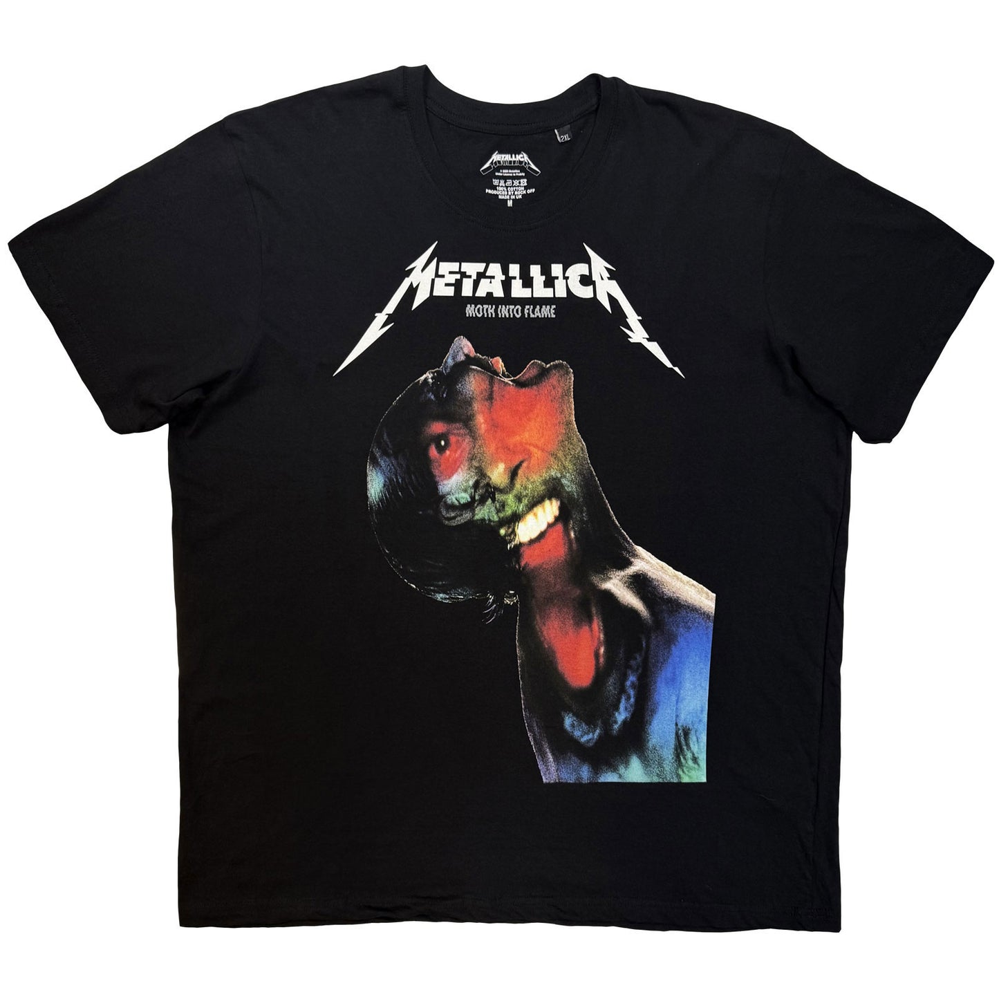Metallica Moth Into Flame T-shirt Front