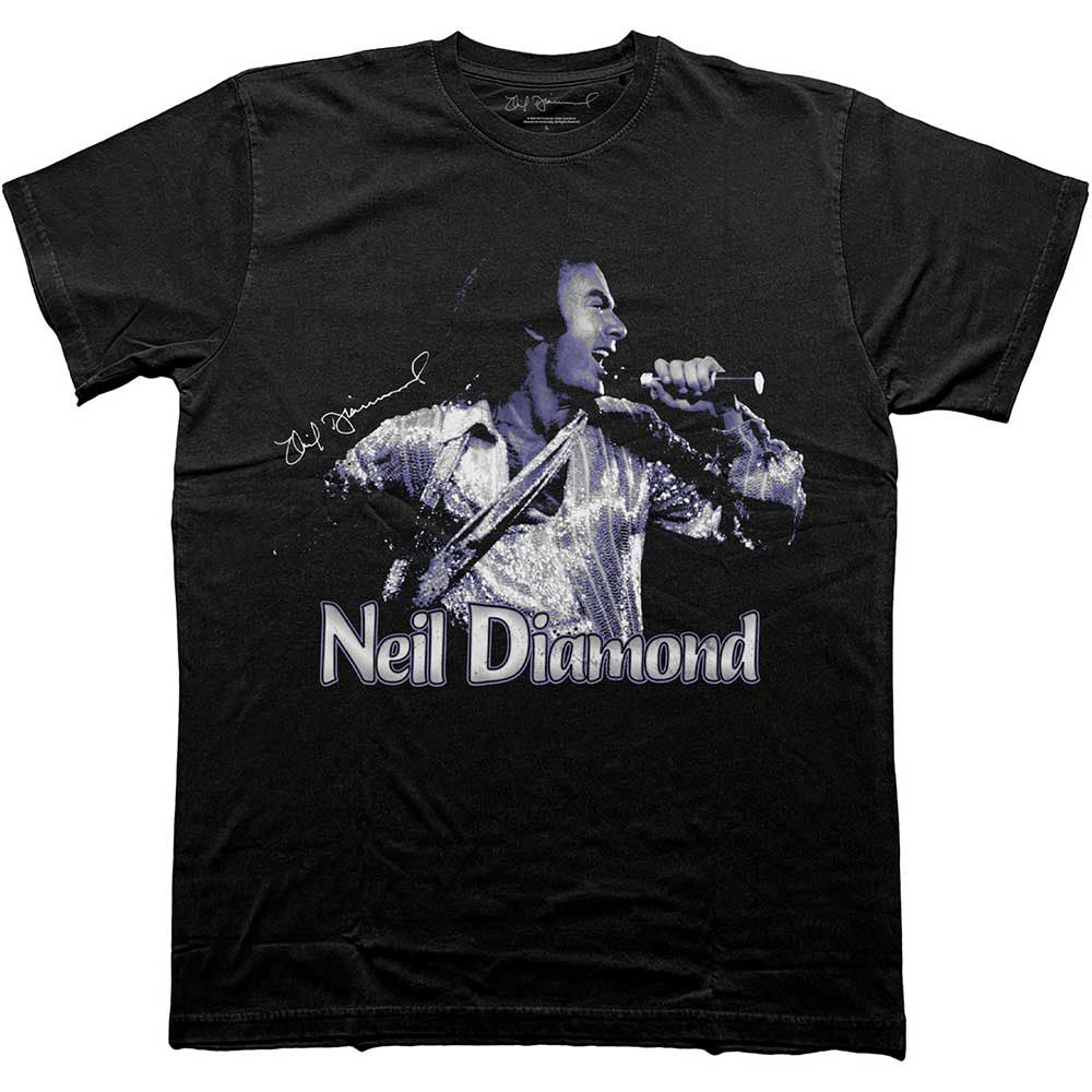 Neil Diamond Singing T-shirt Front