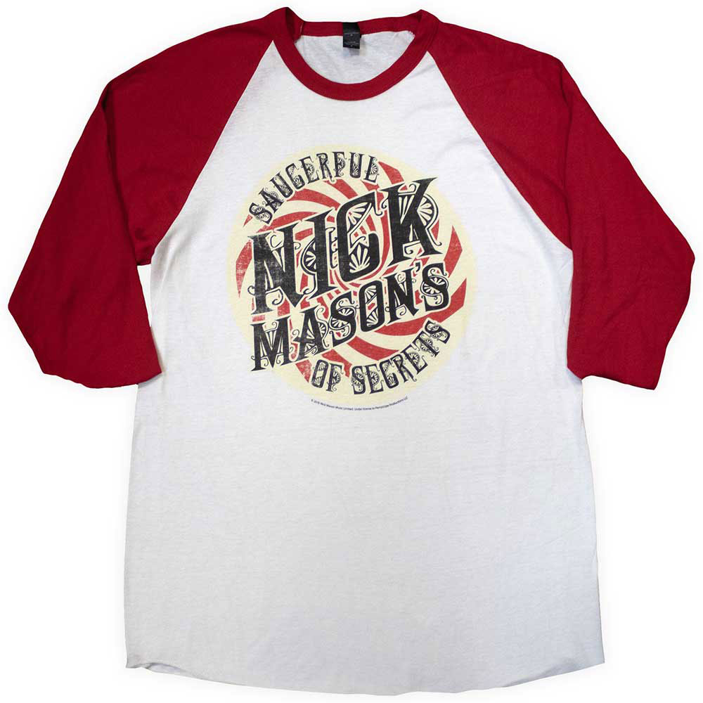 Nick Mason's Saucerful Of Secrets Spiral Baseball Jersey Front