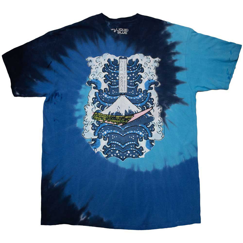 Nick Mason's Saucerful Of Secrets Hokusai Wave Dip Dye T-shirt Front
