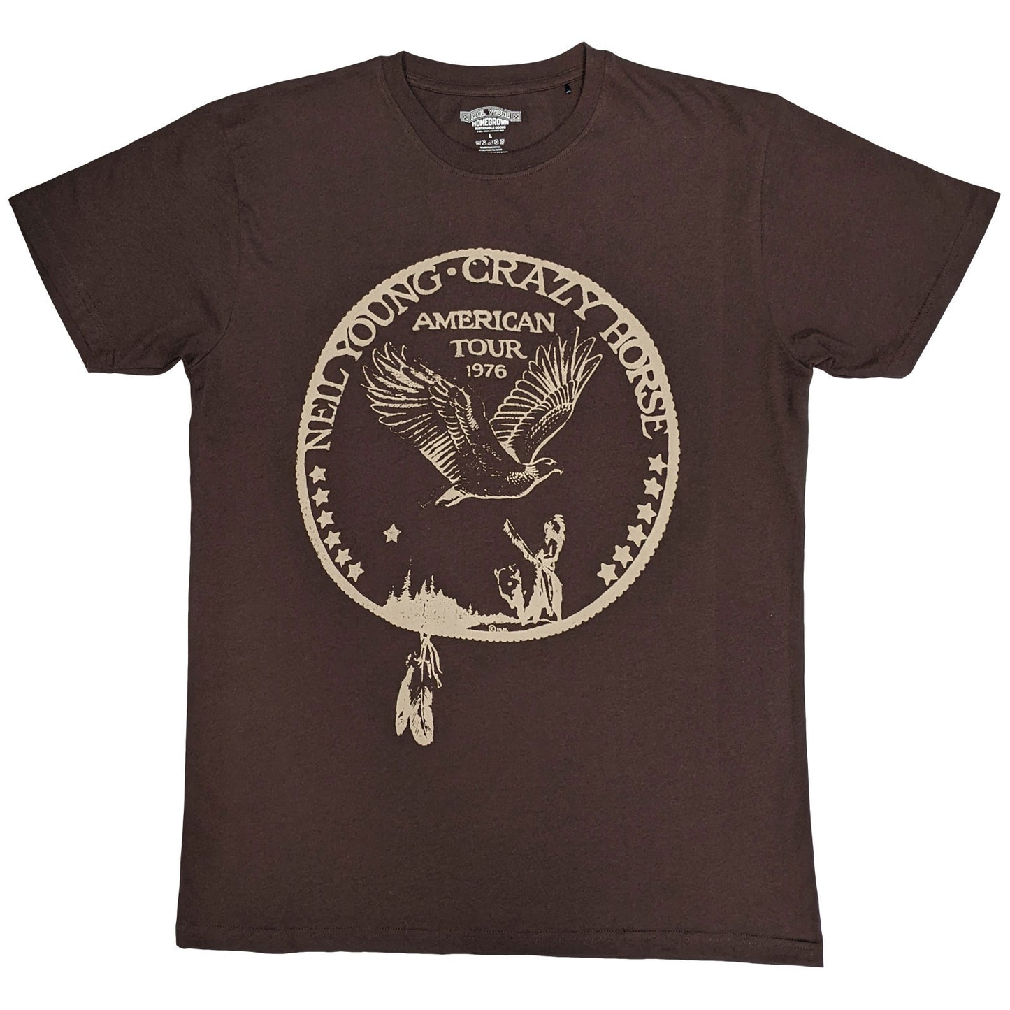Neil Young Tour '76 Seal T-shirt Front