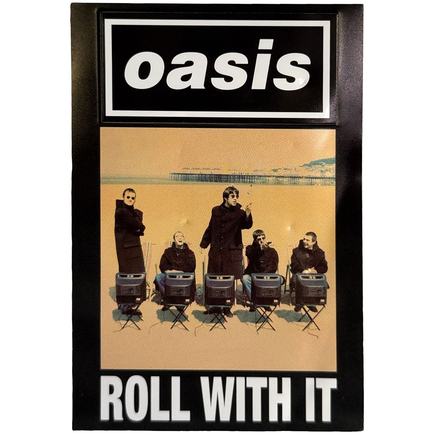 Oasis Roll With It Single Magnet Front