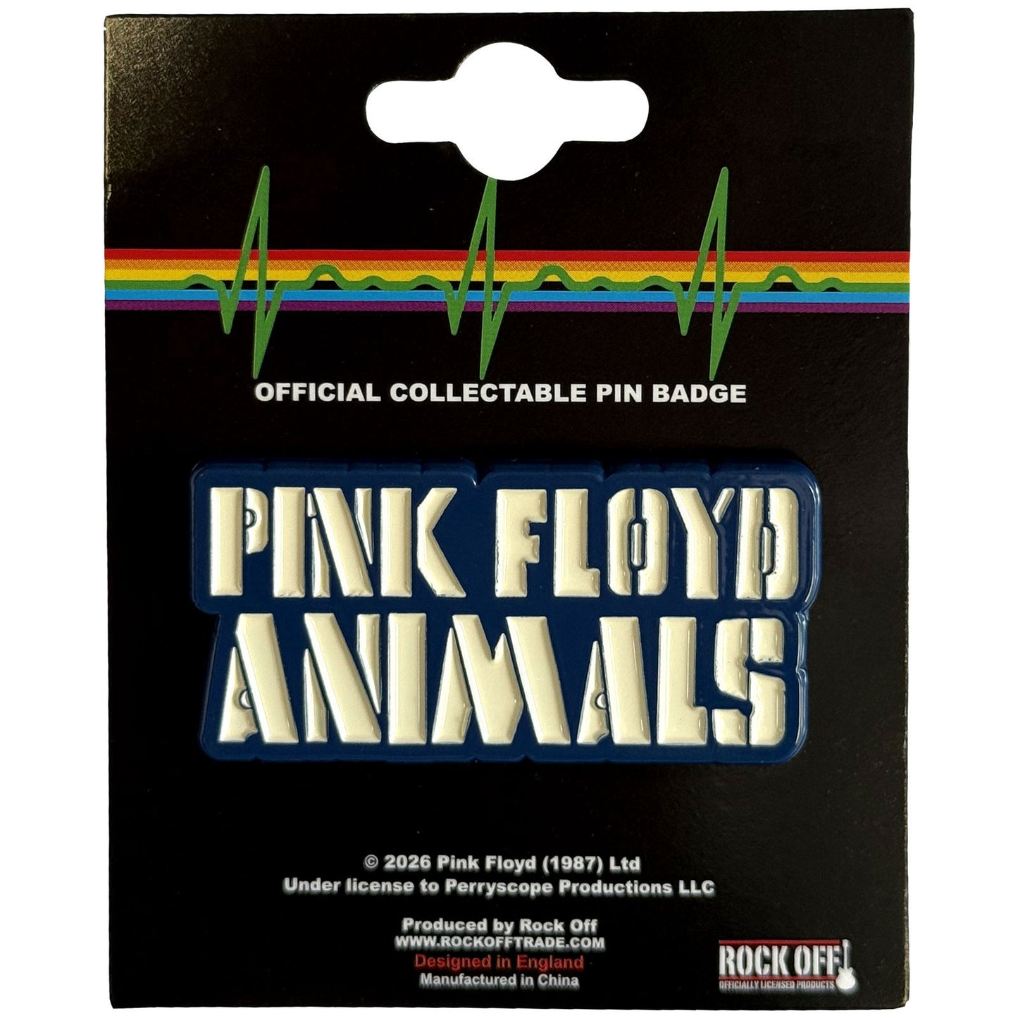Pink Floyd Animals Logo Pewter Pin Badge Front