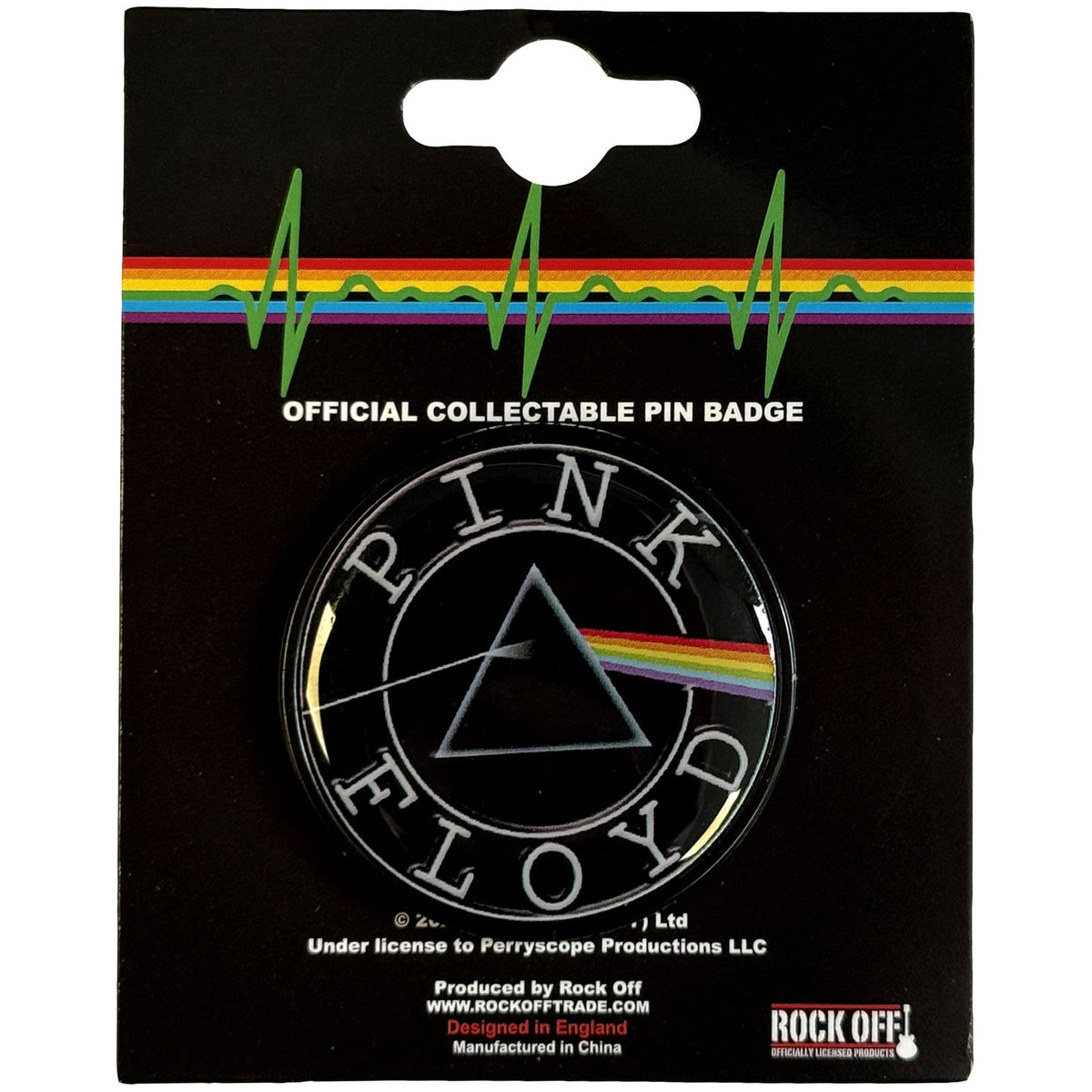Pink Floyd Circle Logo Pewter Pin Badge Front