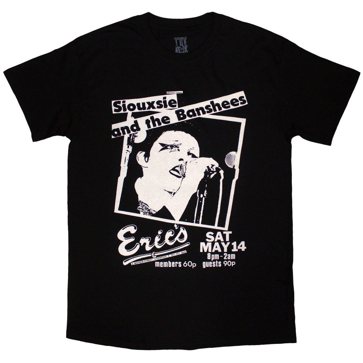 Siouxsie And The Banshees Eric's T-shirt Front