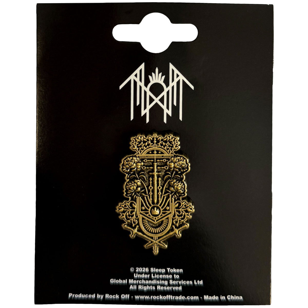Sleep Token Damocles Pewter Pin Badge Front