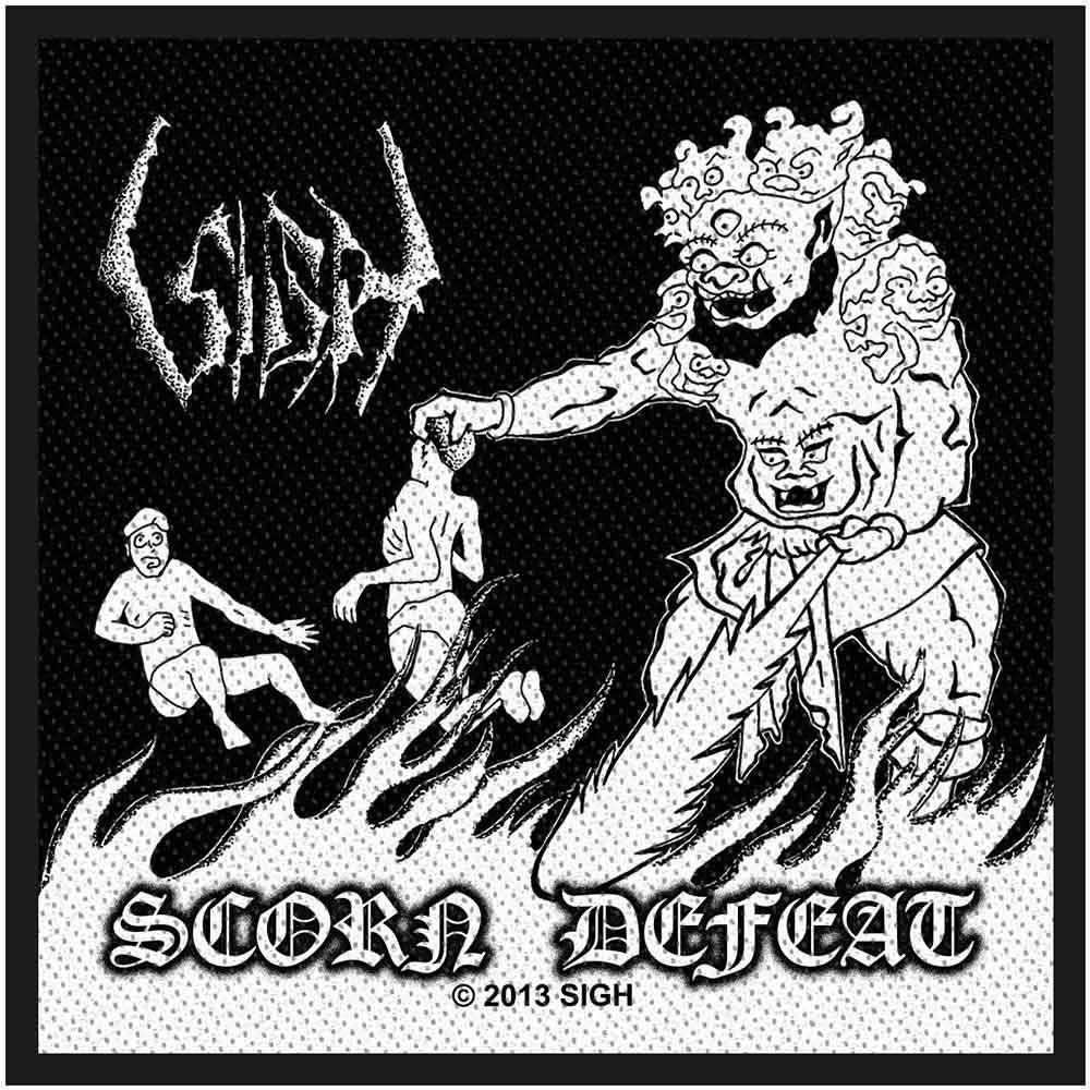 Sigh Scorn Defeat Woven Patch Front