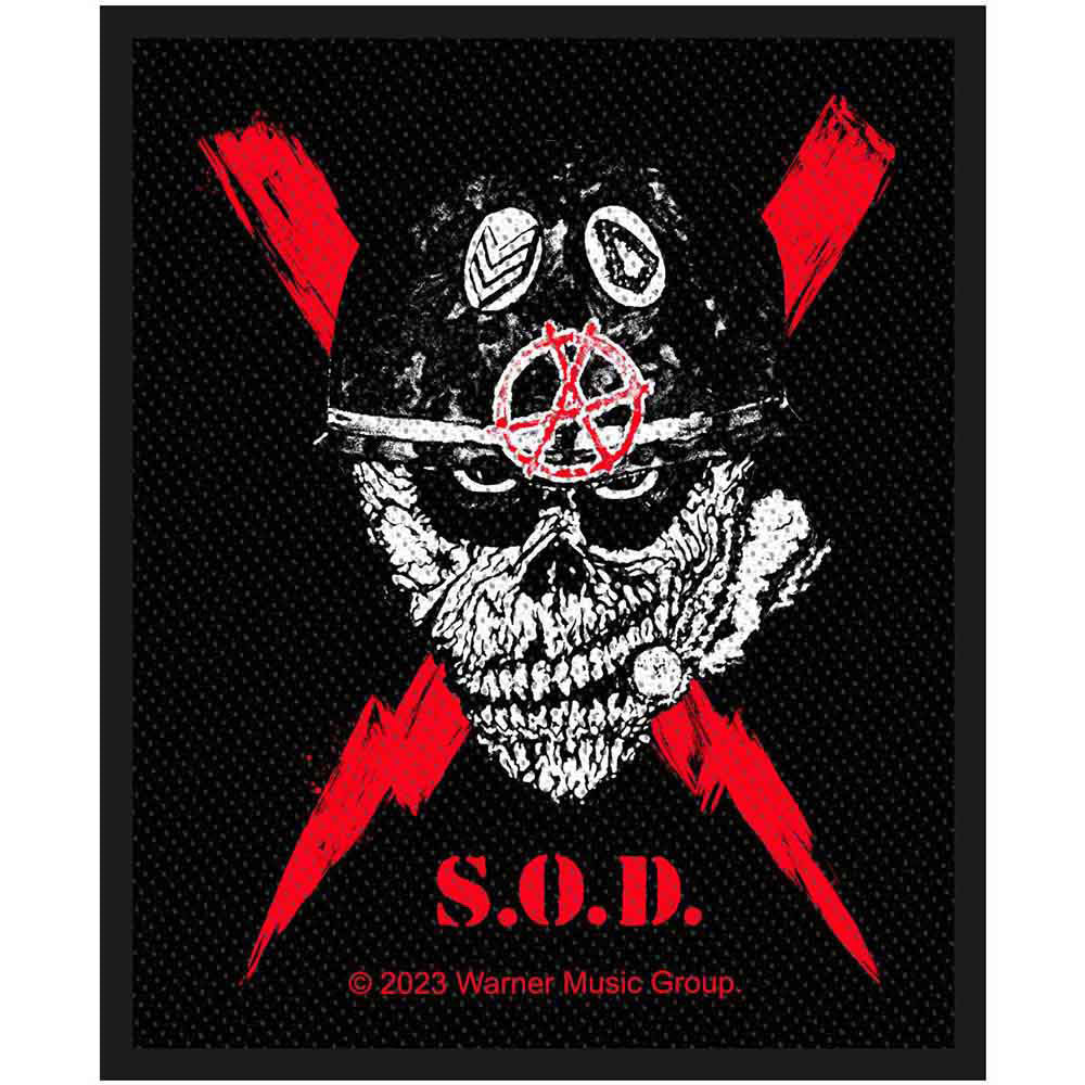 Stormtroopers Of Death Scrawled Lightning Woven Patch Front