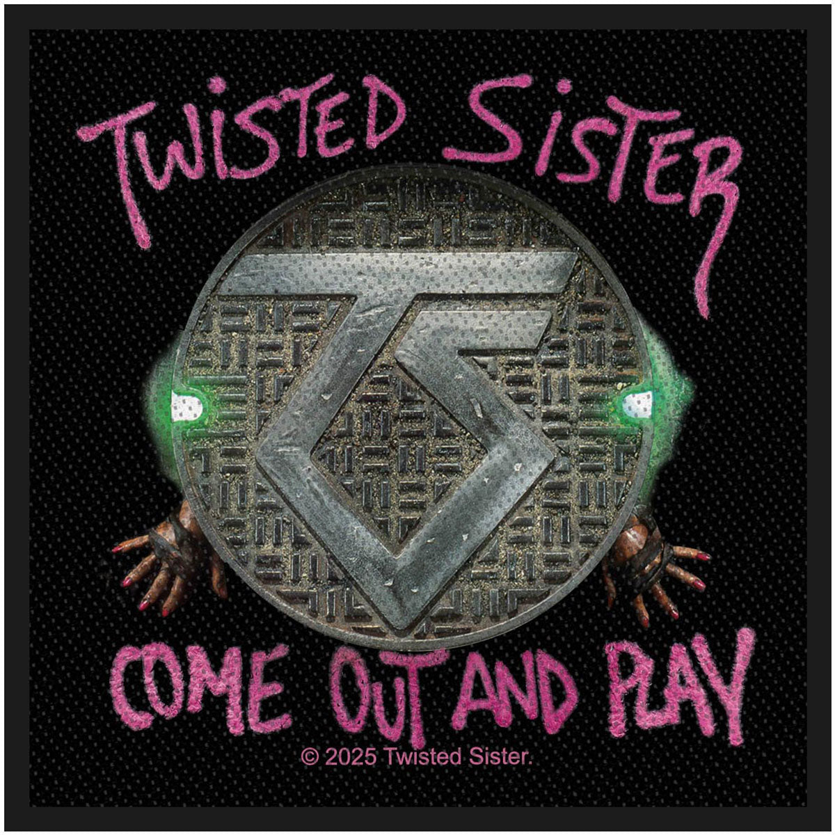 Twisted Sister Come Out And Play Woven Patch Front