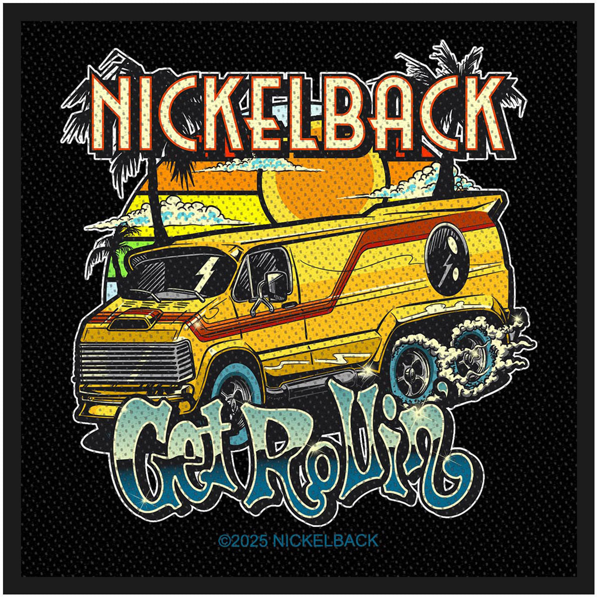 Nickelback Get Rollin' Woven Patch