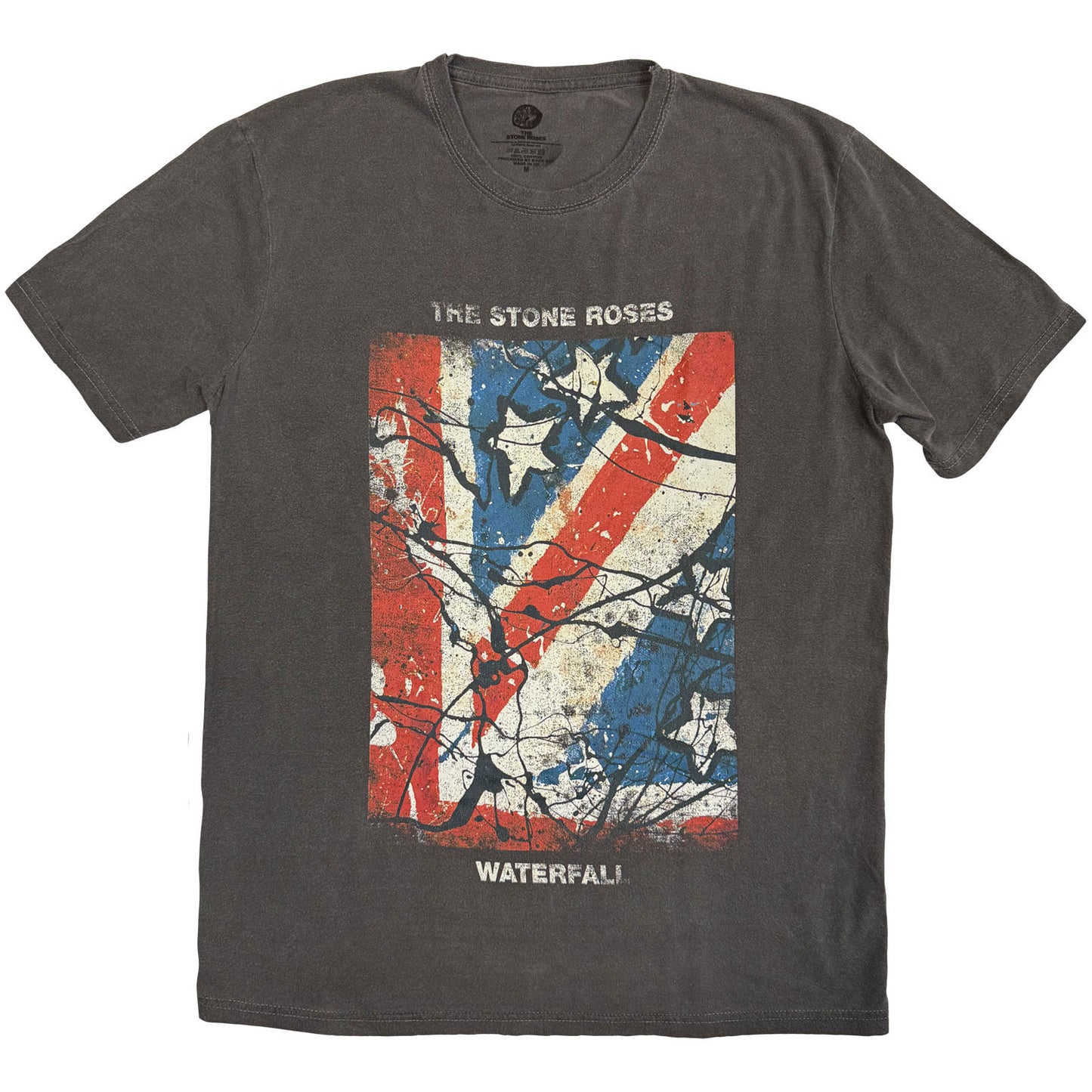 Stone Roses Waterfall Jumbo-print Stone Wash T-shirt Front