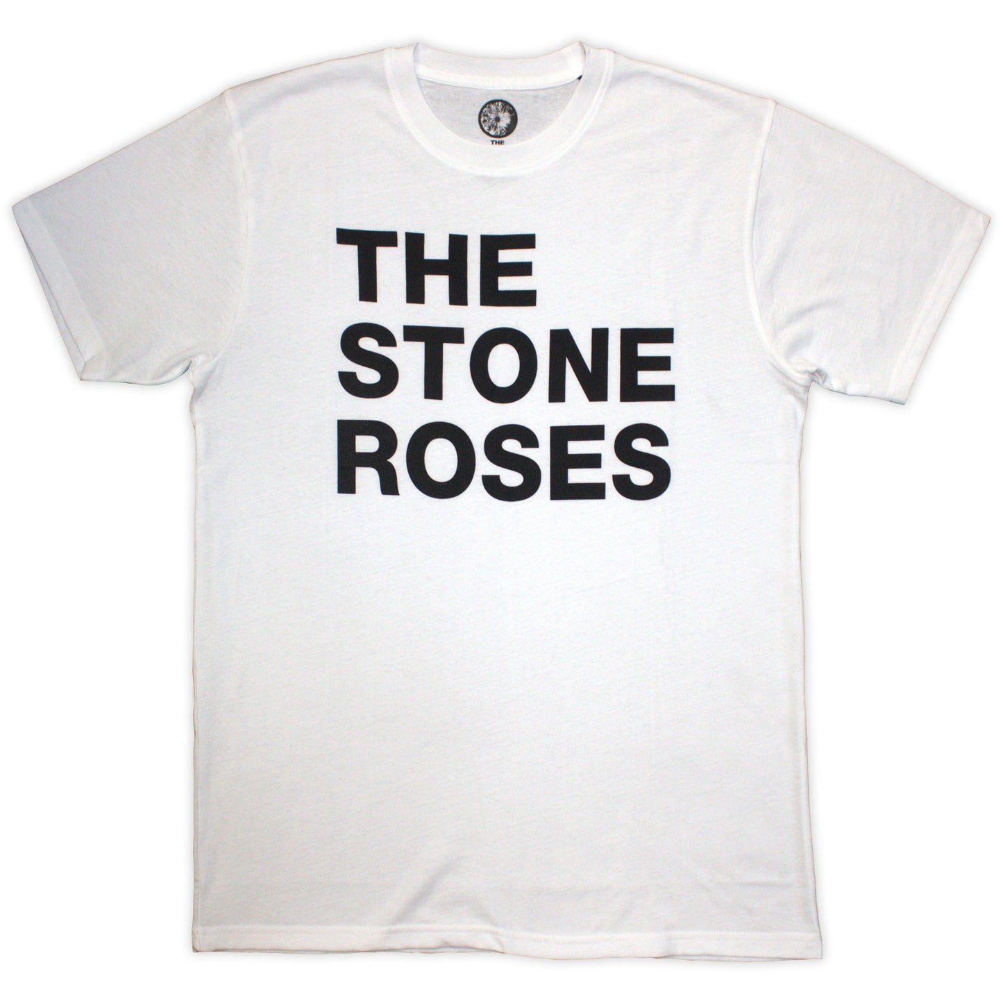 Stone Roses Left Justified Text T-shirt Front