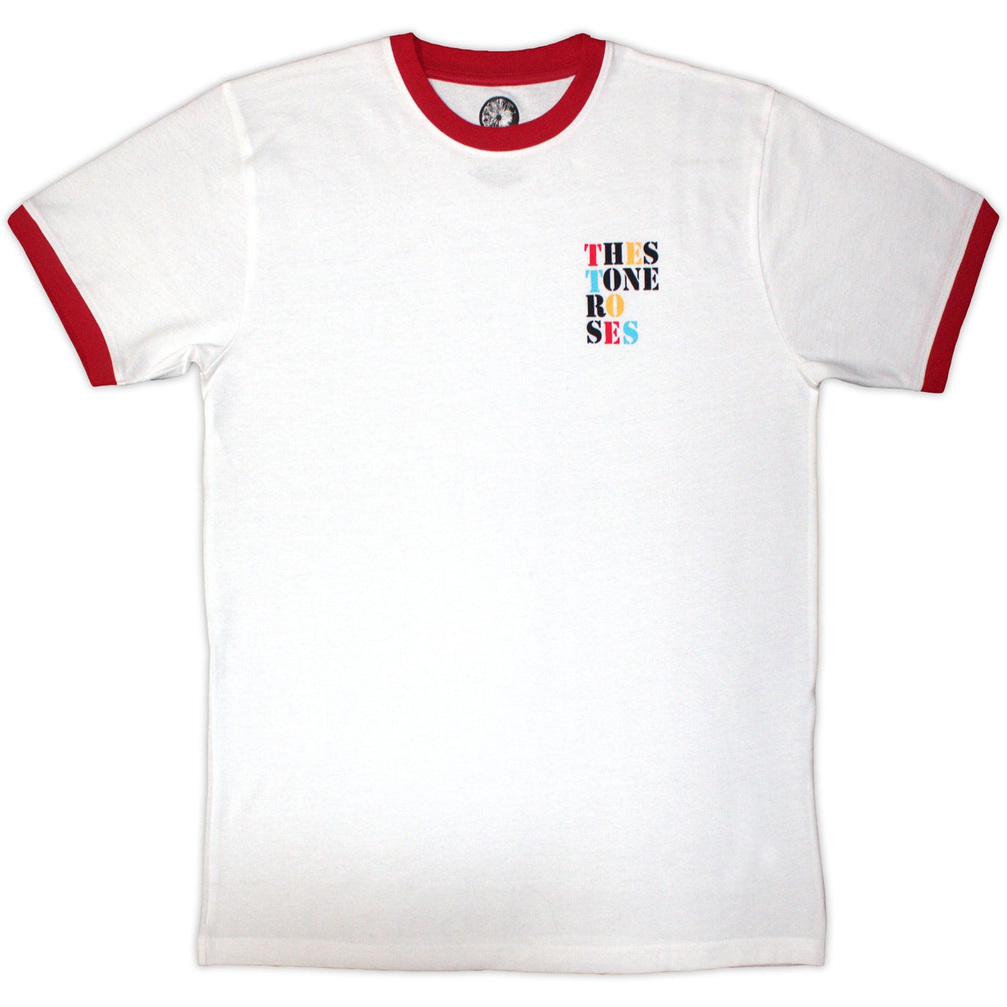 Stone Roses Side Text Ringer T-shirt Front