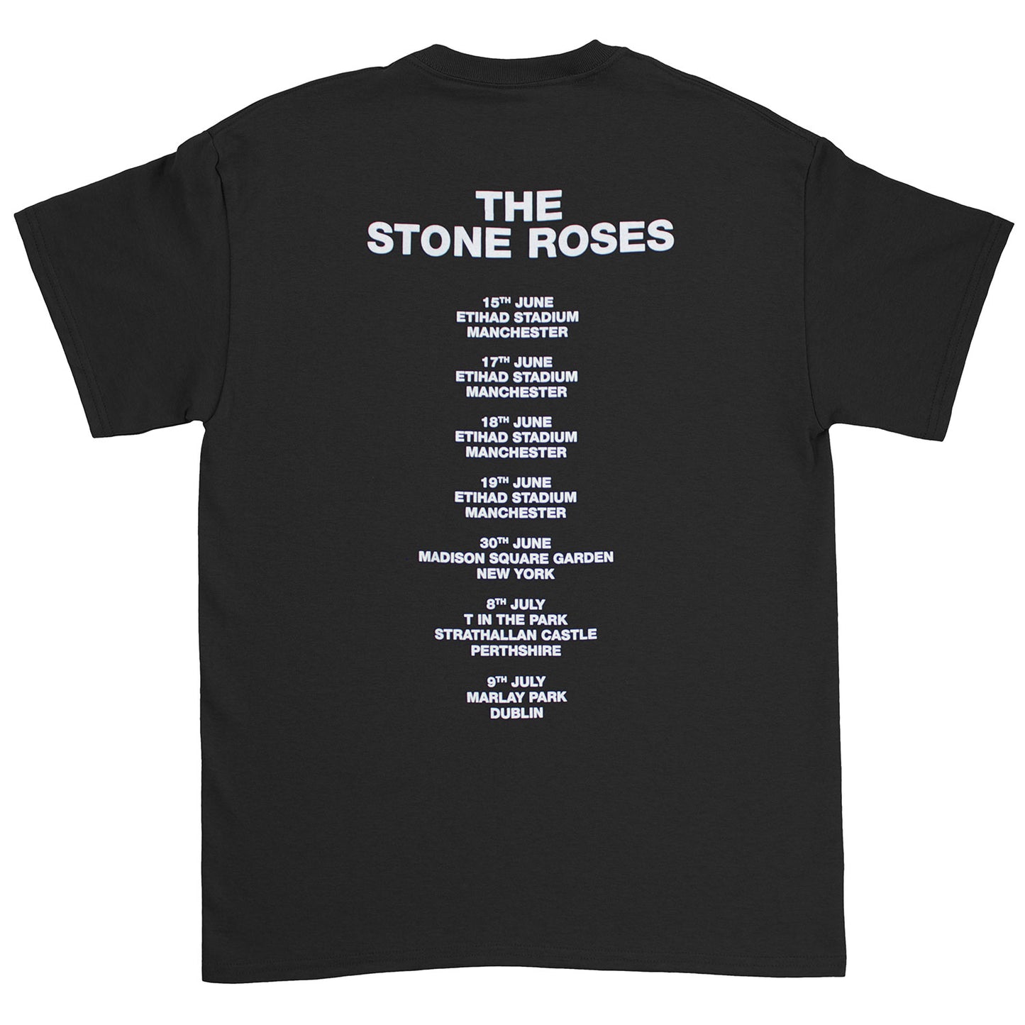Stone Roses Tour 2016 T-shirt Back