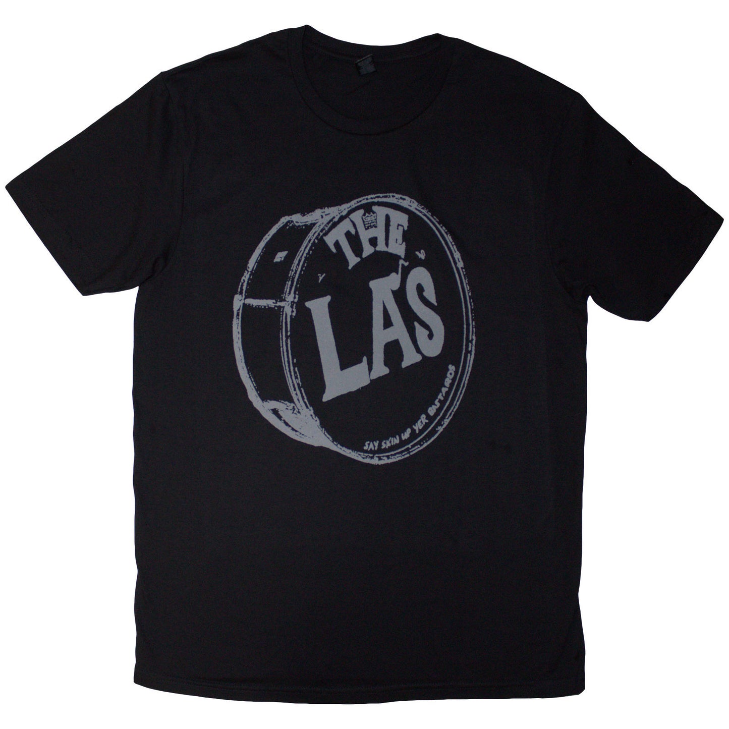 La's Grey Drum Head Logo T-shirt Front