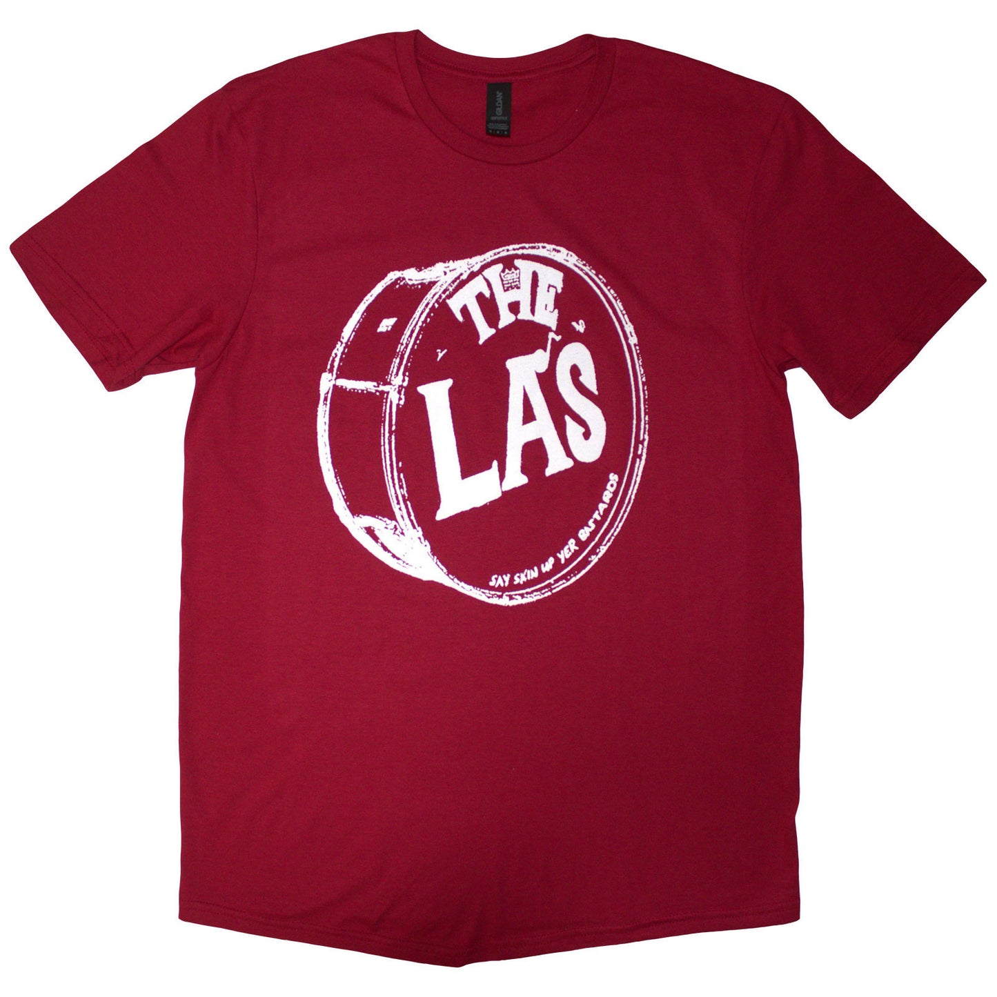 La's White Drum Head Logo T-shirt Front