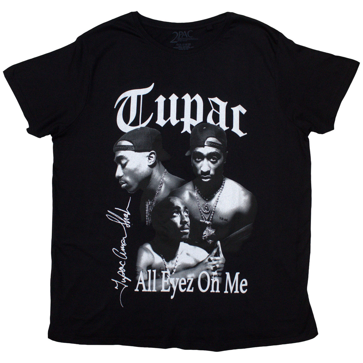 Tupac All Eyez B&w T-shirt Front