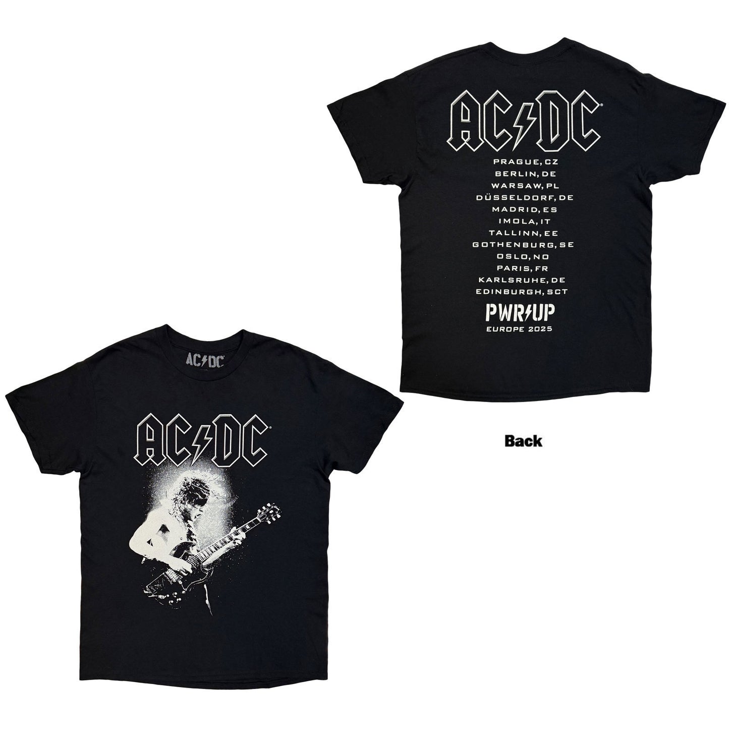 AC/DC Angus Putland Eu Tour '25 T-shirt