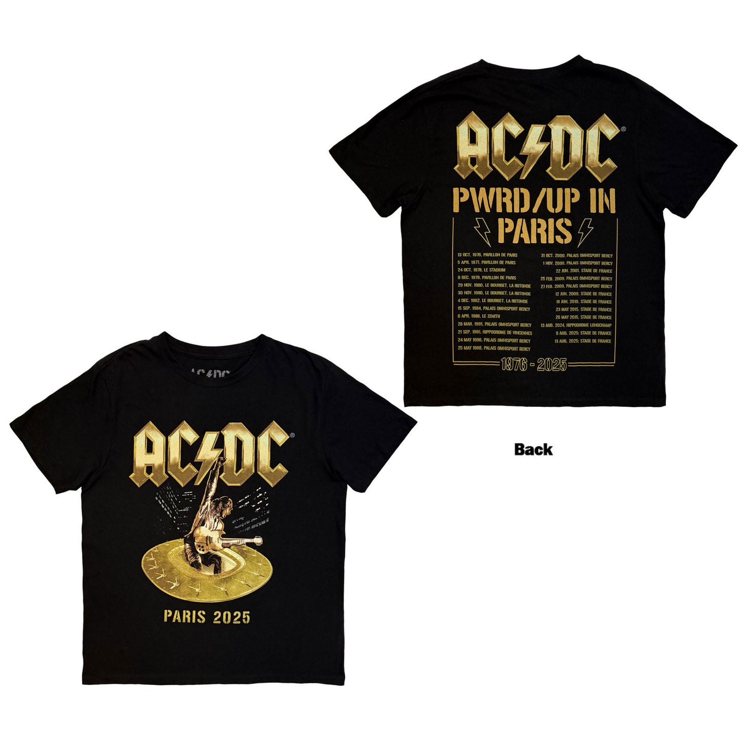 AC/DC Pwr'd-up In Paris Eu Tour '25 T-shirt