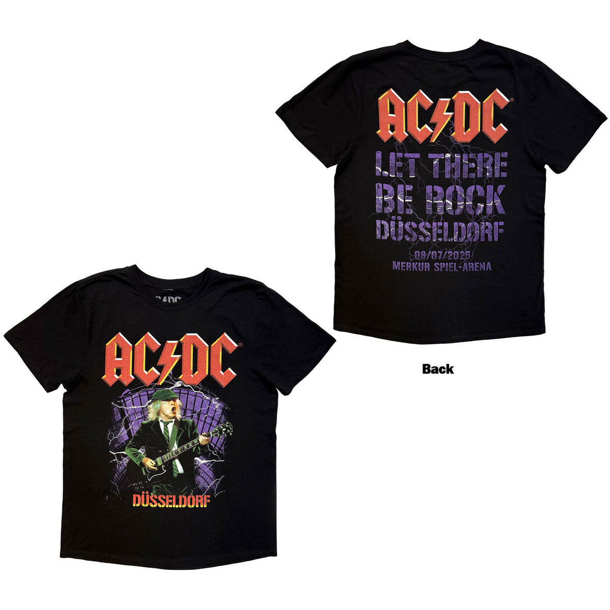 AC/DC Let There Be Rock Dusseldorf Eu Tour '25 T-shirt Front