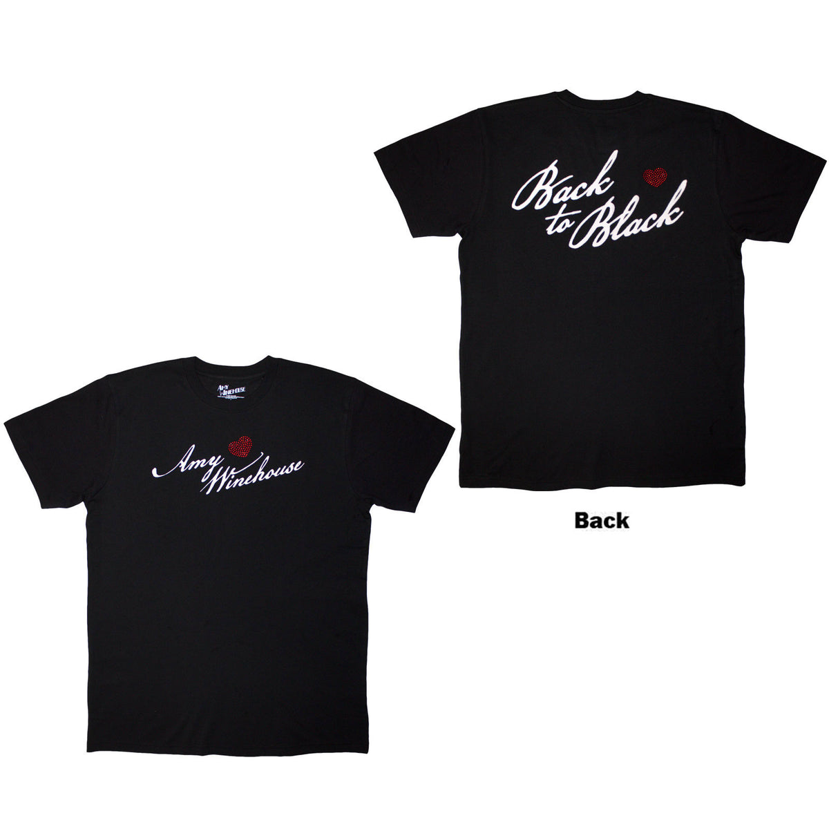 Amy Winehouse Back To Black T-shirt Front