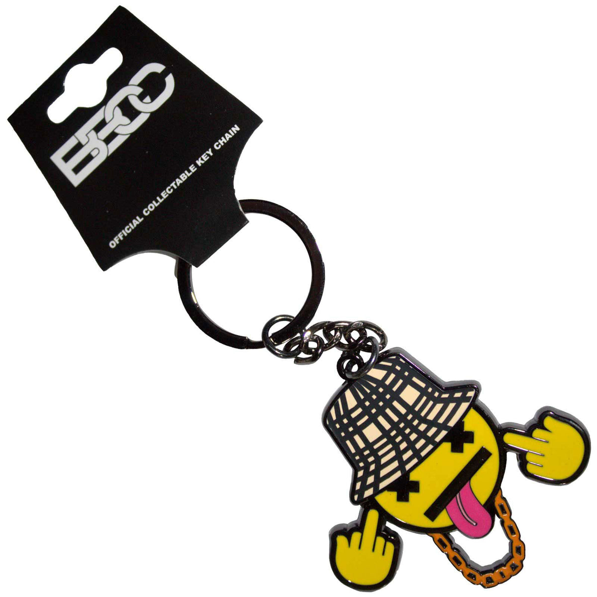 Bad Boy Chiller Crew Disrespectful Emblem Metal Key Chain Front