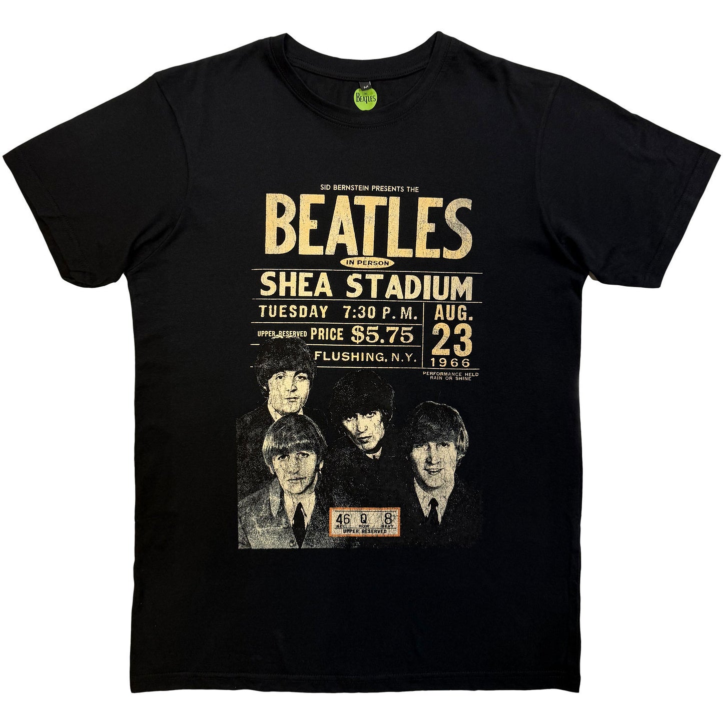 Beatles Shea '66 Vintage T-shirt Front