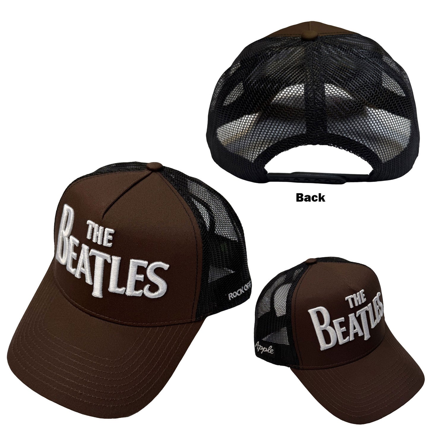 Beatles Drop T Logo & Apple Trucker Cap Front