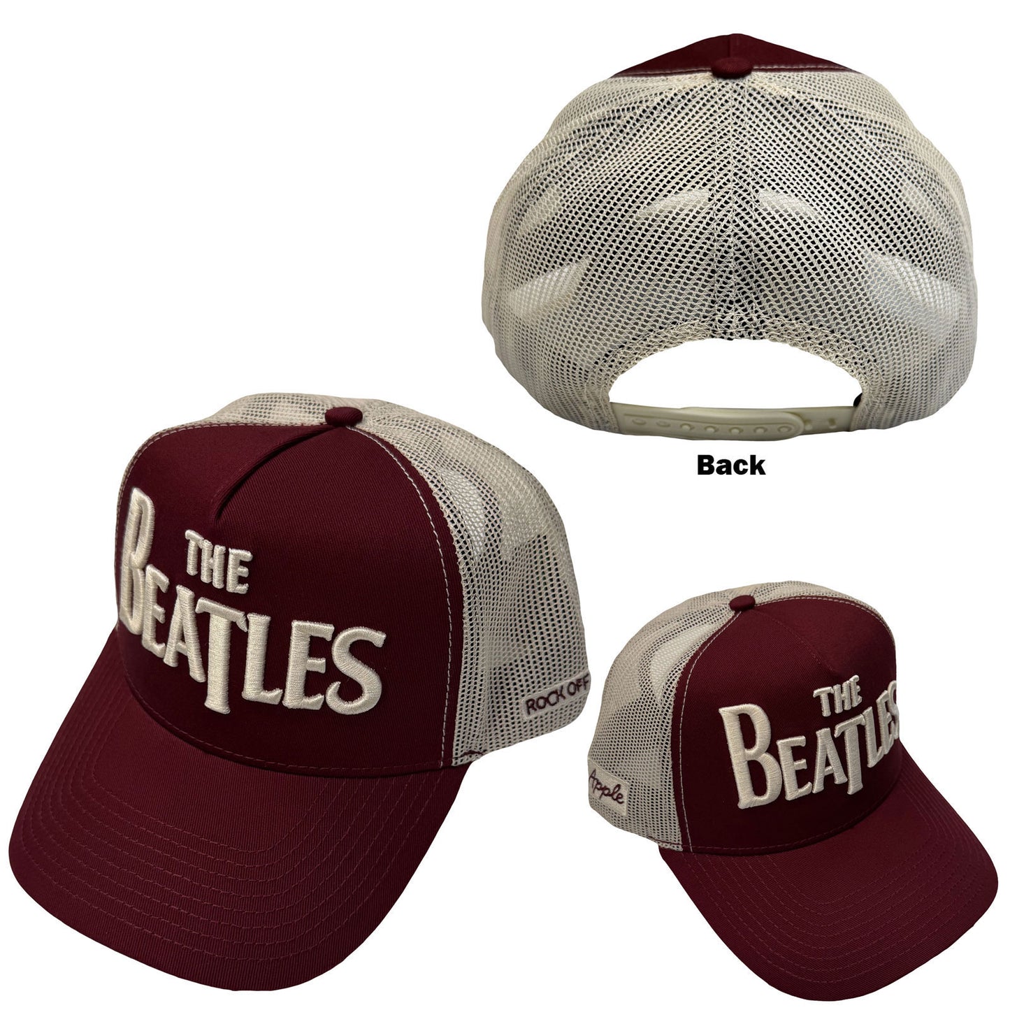 Beatles Drop T Logo & Apple Trucker Cap Front