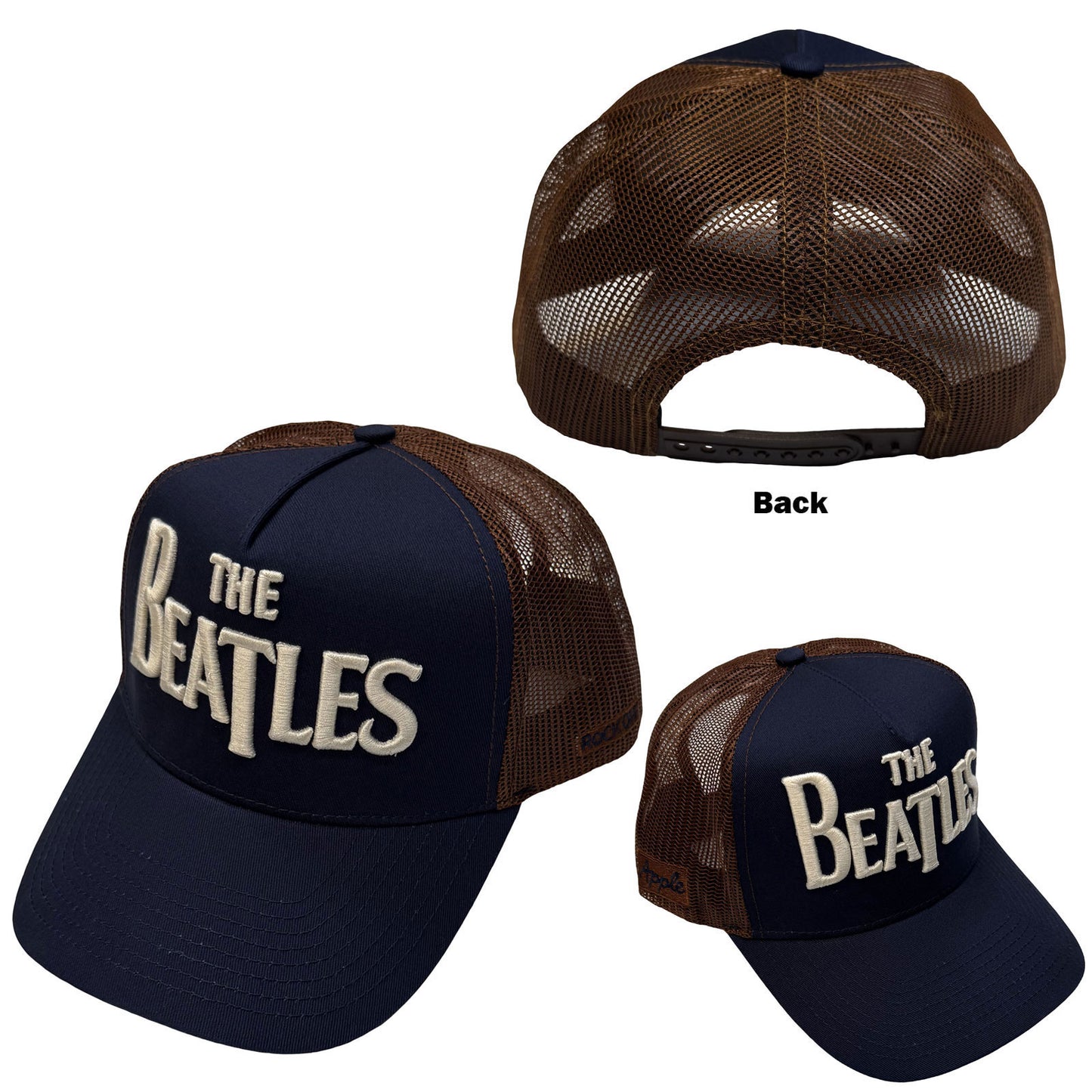Beatles Drop T Logo & Apple Trucker Cap Front