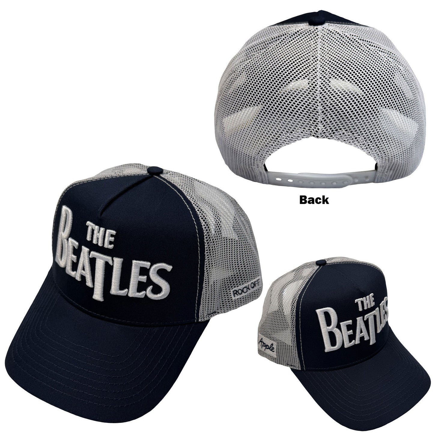 Beatles Drop T Logo & Apple Trucker Cap Front