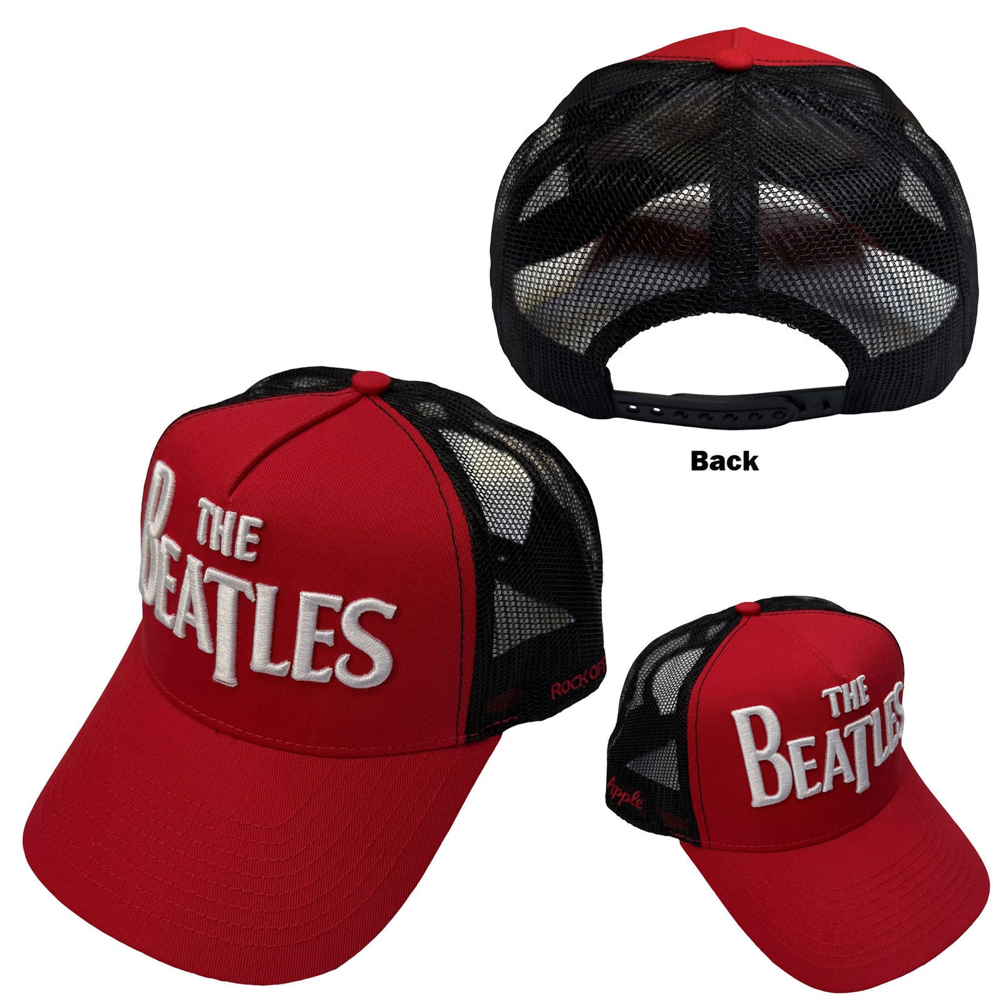 Beatles Drop T Logo & Apple Trucker Cap Front