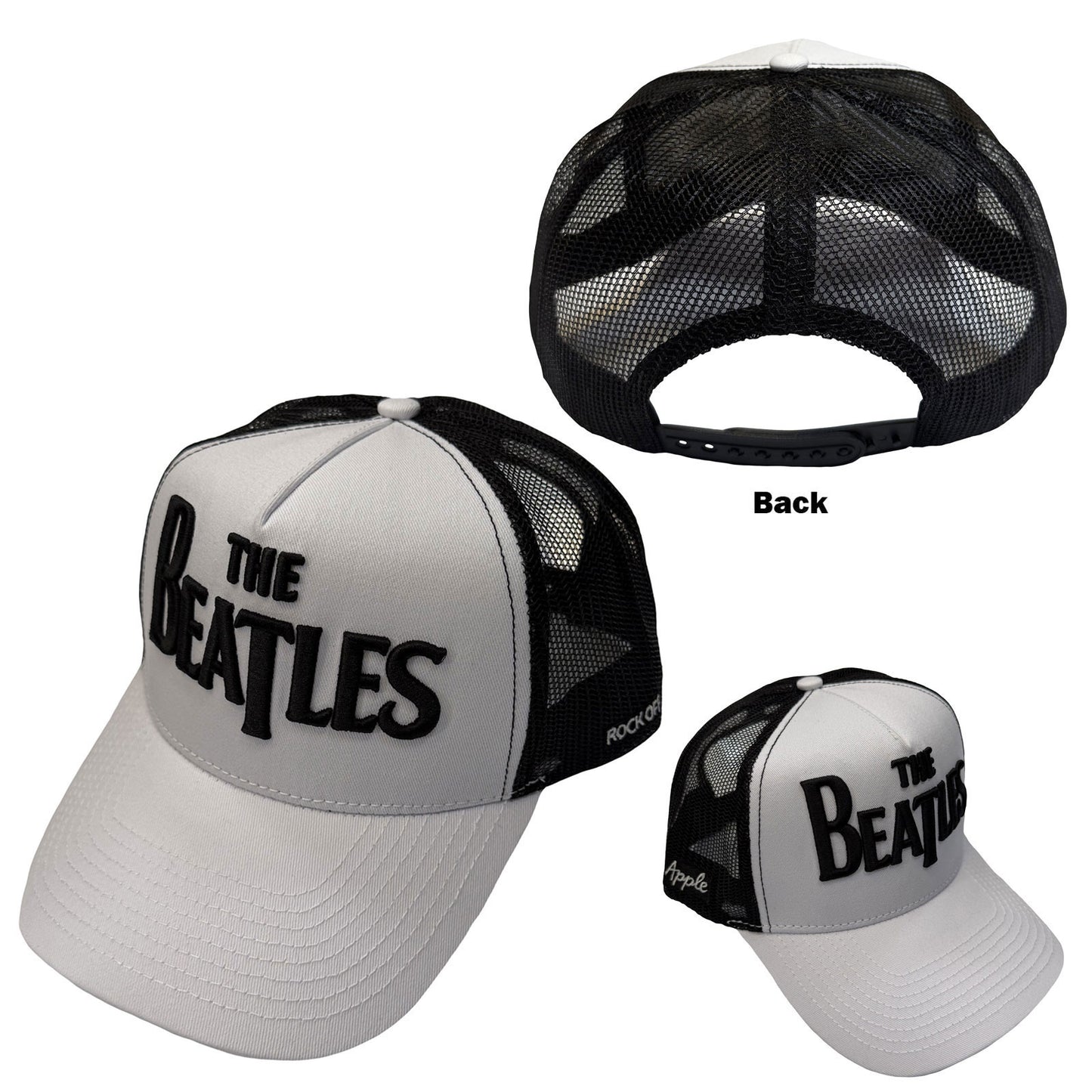 Beatles Drop T Logo & Apple Trucker Cap Front