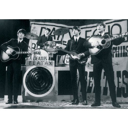 Beatles Daily Echo On Stage Performance Post Card Front